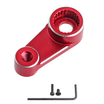 Hobbypark Aluminum Metal Servo Horn Arm For 1/18 Traxxas Trx4M Trx4Mt Stock Servo Motor Upgrades Parts (Red)