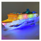 Wenini Xapunk Colorful Ocean Liner Cruise Ship Boat Electric Flashing Led Light Sound,50X13X5 Cm/19.7X5.1X2 In, Cannot Placed In Water, Cannot Float On Water