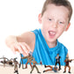 Artcreativity Cowboy & Indian Action Figures Set Of 12 - Realistic Details, Free-Standing, Party Decor & Favors For Kids