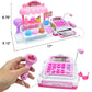 Ice Cream Store Mini Cash Register With Pretend Play Desserts, Working Scanner, Calculator, Microphone, Money And Credit Card