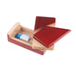 Gift Card Money Holder Puzzle Gift Case Box Big Secret Opening Impossible Box Puzzle Handmade 3D Brain Teaser Puzzle Magic Wooden Mysterious Box Gift Box Cube Game Box Iq Toys By Ahyuan (Red)