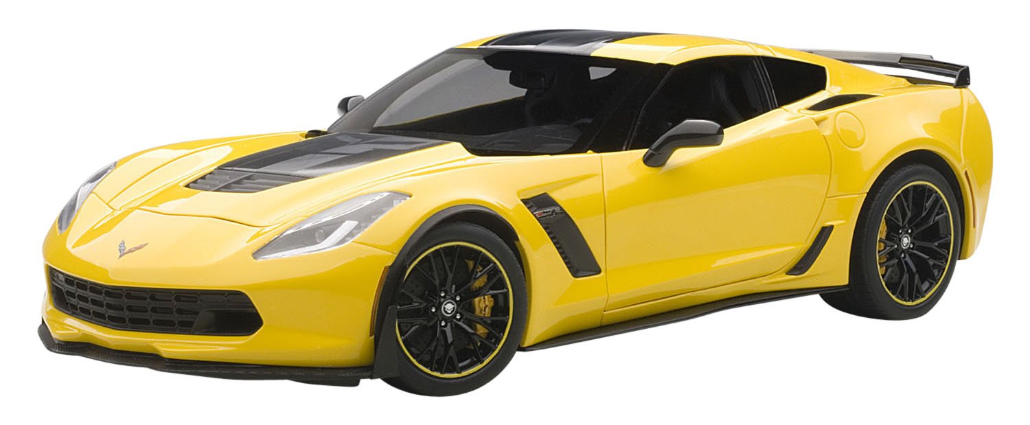Autoart 2016 Chevrolet Corvette C7 Z06 C7R Edition Corvette Racing Yellow 1/18 Model Car