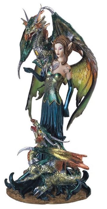 George S. Chen Imports Fairy Collection Pixie With Dragon Fantasy Figurine Figure Decoration (91278)