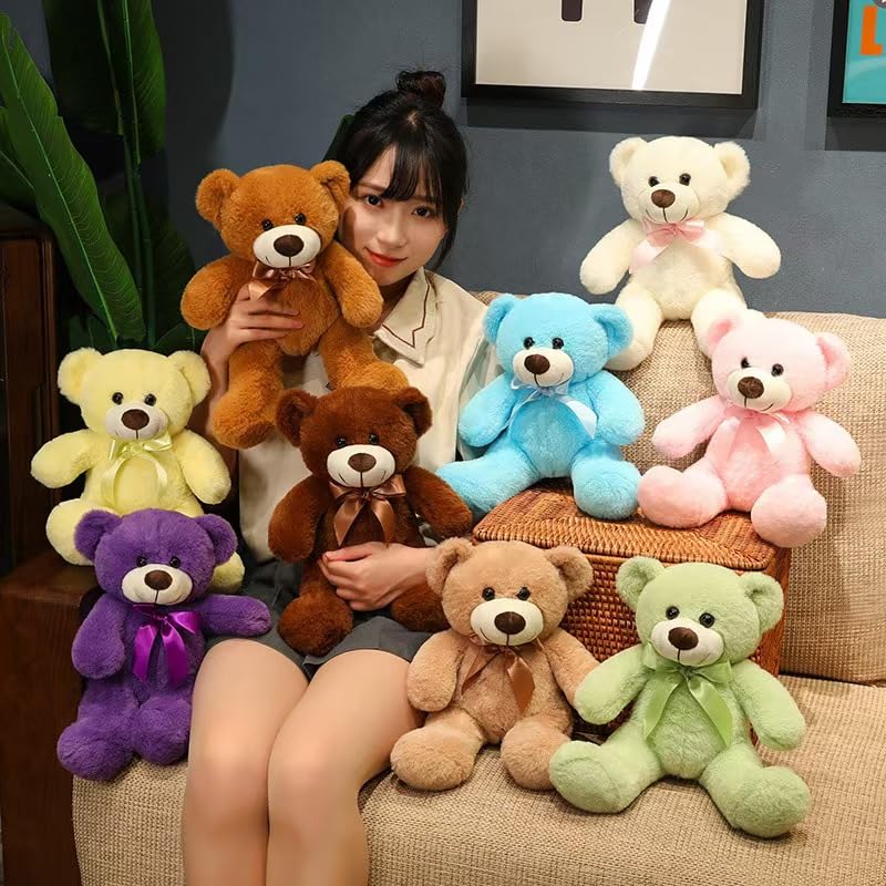 13.8'' Soft Teddy Bear Stuffed Animals, Teddy Bear Plush Toy Birthday Gifts for Kids Girlfriends (Light Brown)