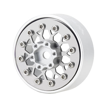 TCRC 4PCS Grade 5 Titanium Wheel Face Aluminum 1.0 Inch Wheel Hubs for 1/24 Axial SCX24 TRX4M FCX24 Redcat Ascent-18 1/18 RC Roc