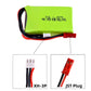HHZ 7.4v 1000mah 2S RC Lipo Battery Fits for Flysky FS-GT5 Flysky G7P, DDF-350 c2.4G 6CH Transmitter RC Remote Controllor