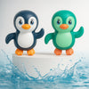 Storio Penguin Bath Toys For Kids | Floating Penguin Set Of 2 | Squeeze Water Toys For Toddlers | Baby Bath Time Fun Toy | Bpa-F