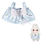 Tosygnb Stylish Labu Clothes for Doll Labu Accessories  Silver Glamour with Pink Bow Accent  Macarons Dolls Clothes enhanced Labobo Outfit with Accessories Sparkling Macarons Dolls Dress