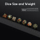 Bloodstone DND Dice Set DNDND 7 PCS Natural Stone D&D Dice with Grogeous Gift Case for Dungeons and Dragon Tabletop Game (Bloods