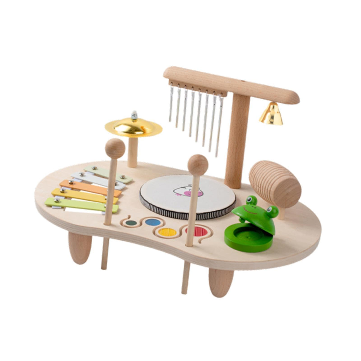 Zoomella Kids Drum Set Wooden Musical Instrument For Boy Girl Ages 3 4 5 6 Years Old|Sets & Kits|Musical Instruments & Gear