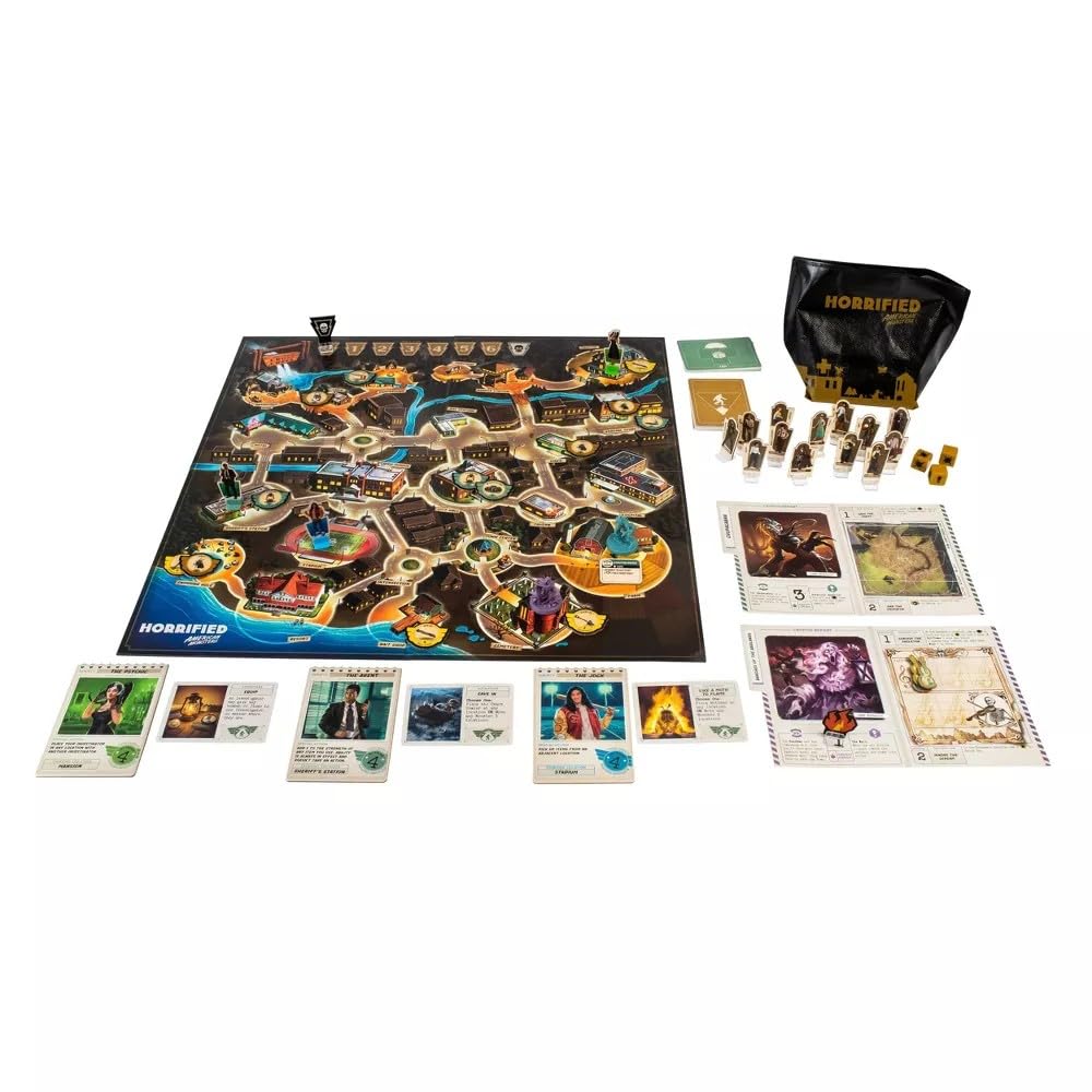 Ravensburger Horrified American Monsters Board Game - Engaging Gameplay for Ages 10+, Multicolor, Model 60001940