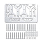 WEFEINO 4PCS Metal Side Door Hinge Cargo Box Hinge for 1/14 Tamiya RC Tractor Trailer Truck Car