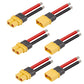 MOOKEERF 3 Pairs XT60 Plug Female and Male Connector with 55mm 12AWG Silicon Wire for RC Lipo Battery FPV Racing Drone