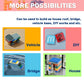 MALEKO 120 Pieces Classic Base Plates Bricks Parts, Flat Board Small Baseplates Mat Multipacks, Bulk Building Blocks