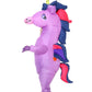 Hsctek Inflatable Unicorn Costume Kids Girls Boys, Blow Up Unicorn Costume Child, Halloween Costume Child Children, Purple