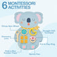 Monlurd Wooden Koala Sensory Wall Toy, Busy Board For Toddlers, Montessori Sensory Wall Panel For Kids, Ideal For Classroom, Pla