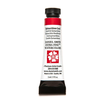 Daniel Smith Extra Fine Watercolor Paint, 5Ml Tube, Quinacridone Coral, 284610088