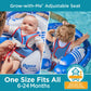 Swimschool Freestyle Swimmer Baby Pool Float With Multi-Position, Adjustable Safety Seat, Dual Air Chambers Safe, Red-White-Blue Nautical