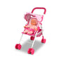 Baby Doll Collection Anivia Doll Stroller Heart Design Gifts For Toddlers And Girls Foldable Doll Stroller (Da004L Pink)