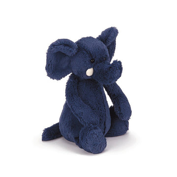 Jellycat Bashful Blue Elephant Stuffed Animal  Medium 12 inches - Elephant Plush Toy - Classic Children's Gift