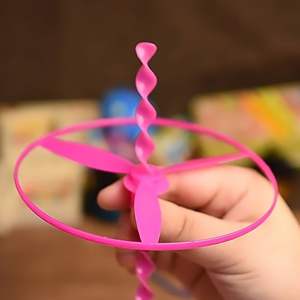 Poplay 40 Sets Outdoor Toys Flying Discs, Twist Disc Flyer Saucers With Launchers For Party Favors And Prizes