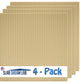 Slabdreamlab 12''X12'' Slab Lite Baseplate For All Major Building Bricks And Blocks (Sand, 4-Pack)