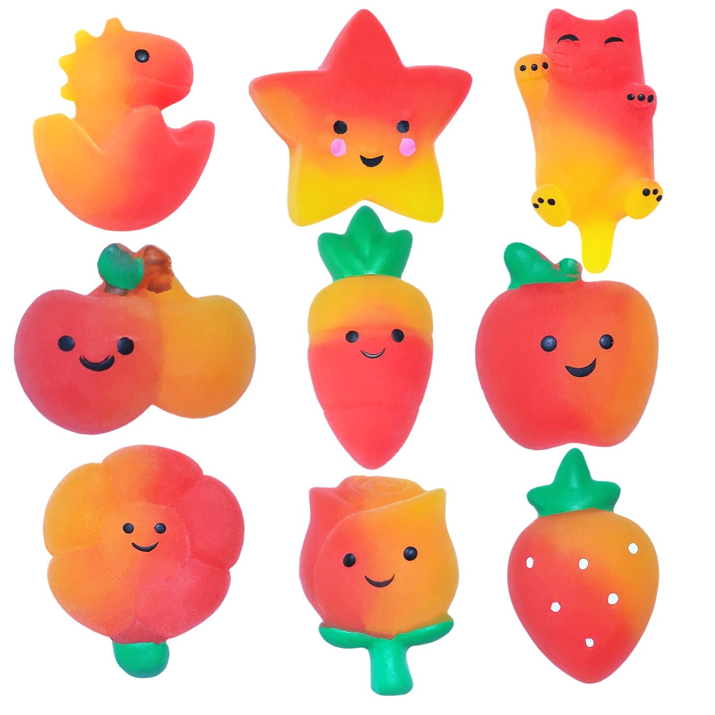 20 Pack Random Delivery Gradient Color Series Mochi Squishy,Kids Birthday Gift,Party Favors,Classroom Prizes,Goody Bag Stuffers