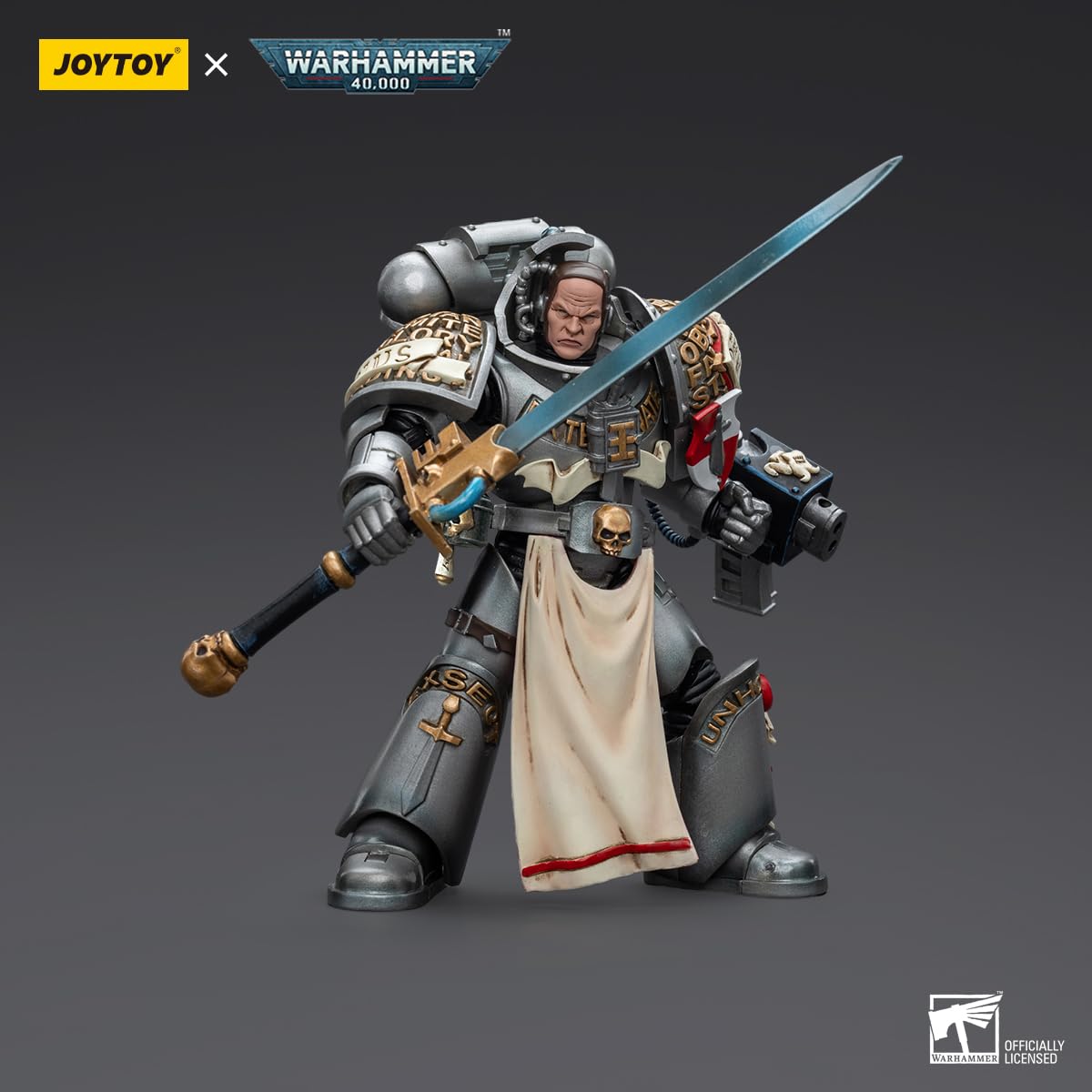 Leboo Joytoy Warhammer 40K 1/18 Action Figure Grey Knights Strike Squad Justicar Warrior Joy Toy Collection Models