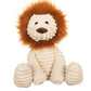 Apricot Lamb Toys Plush Corduroy Lion Stuffed Animal Soft Cuddly Perfect For Child (Corduroy Lion 8.5 Inches)