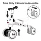 Ygjt Baby Balance Bike Toys For 1 Year Old, Birthday Gifts For Boys And Girls, Silent Wheels & Non-Pedal Baby Walker Riding Toys For 10-36 Months Toddlers, Kids First Bike Gifts Spotty Dog