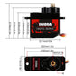 INJORA RC Servo 12g Digital V2 Servo with Metal Mount and 15T Arm for AX24 Axial SCX24 Car Model Upgrade Parts(Grey)