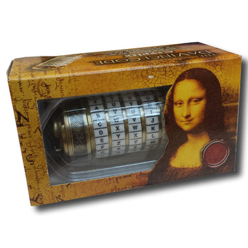 The Noble Collection Da Vinci Code Mini Cryptex - 4in (10cm) Officially Licensed Miniature Working Movie Prop Replicas Gifts