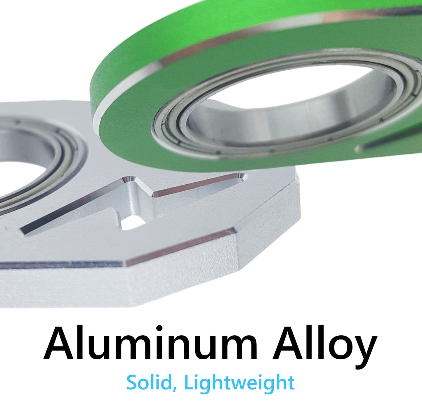 Yipukiyi Keychain Spinner Fidget Ring Metal Key Chain Spinner Fidget Ring Type Toy For Man Women And Kids (Green)