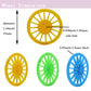 Delinx 60Pcs Plastic Project Wheels With 2 Mm Hole And 30 Pcs Shaft Rods,100 Mm Round Rod Axles For Science Engineering Car Stem