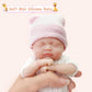 Mire & Mire Reborn Baby Dolls 7 Inch Silicone Doll Mini Realistic Newborn Baby Dolls Silicone Full Body Stress Relief Hand Made(
