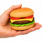 Burger Squishy Toy for Kids & Adults | Slow Rising Soft Food Squishy | Cute Hamburger Stress Relief Sensory Toy | Squeeze & Rebo