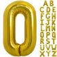 Toniful 40 Inch Large Gold Letter O Balloons Helium Balloons,Foil Mylar Big Balloons For Birthday Party Anniversary Supplies Dec