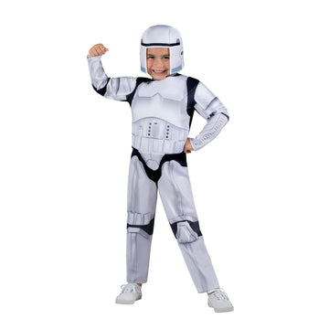Star Wars Official Toddler Costume - enhanced Quality Padded Jumpsuit with Detachable Cape and Fabric Headpiece(3-4T)