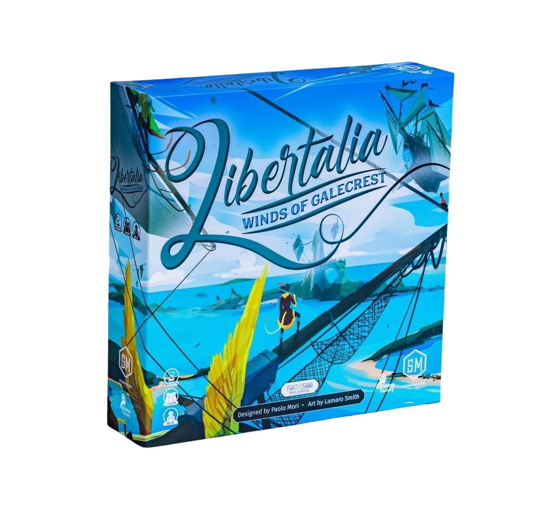 Stonemaier Games: Libertalia: Winds Of Galecrest | Pirate-Animal Crews Take To The Skies In This Strategy Board Game About Collecting Loot | 1-6 Players, 60 Mins, Ages 14+