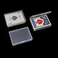 Cwdew Clear Plastic Playing Card Deck Cases - 6pcs Organizer, Snap Closed, Fits 3.5x2.5 inch Cards, Model SD-020