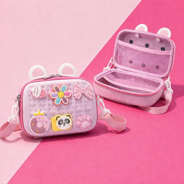 Toy Imagine Cartoon Soft Silicone Crossbody Sling Bag For Girls Birthday Gift For Girls Waterproof Anti Fall Shoulder Purse Hand