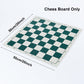 Reicyfang 20'' Tournament Roll Up Chess Board, Tournament Chess Mat, Vinyl With Green Squares, Chess Rollable Chessboard, Non Sl