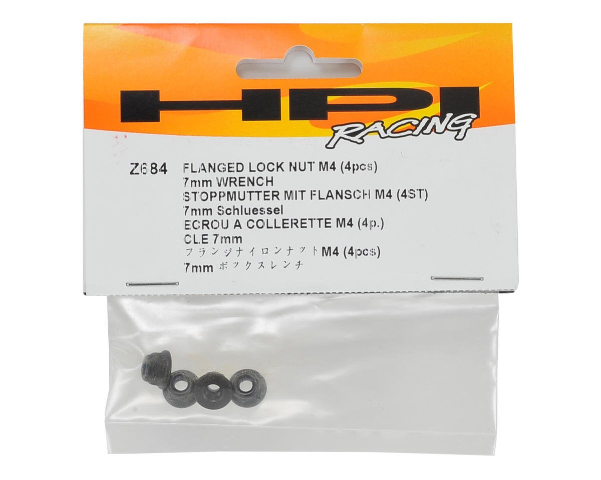 HPI Racing Z684 Flange M4 Lock Nut (HPIZ684)