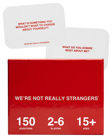 WERE NOT REALLY STRANGERS Card Game - 150 Conversation Cards for Adults, Teens, Couples, and Strangers - Icebreaker Questions f
