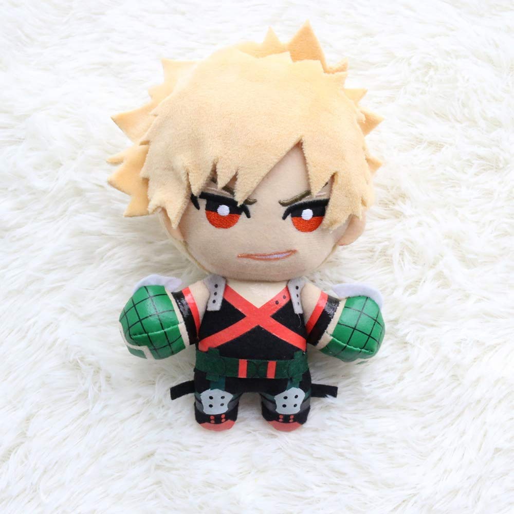 Groydbna Mha Anime Plushie Cute Plushie Hero Cosplay Plushies Plush Toy Stuffed Keychain Doll, 5.9' Yellow