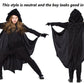 Cooljoy Kids Unisex Vampire Bat Costume, Jumpsuit Halloween Cosplay Costume, Party Animal Costume Outfits, Long Section,With Gloves (M) Black