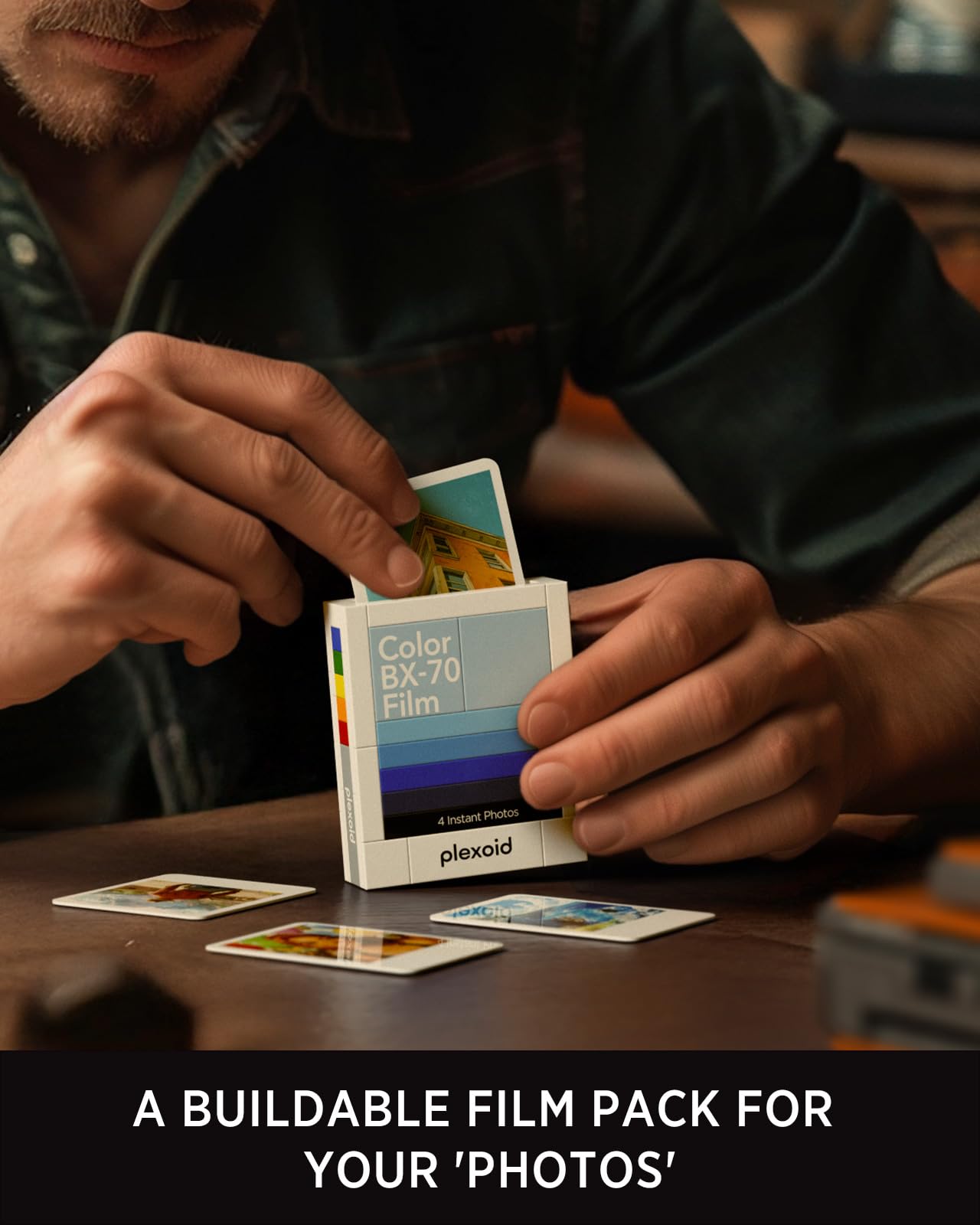 Nifeliz Plexoid BX-70 Camera Building Set for Adults, Vintage Photography Model Toy to Build and Collect, Retro and Creative Gif