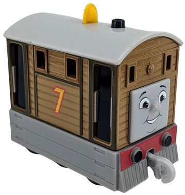 Thomas & Friends Toby Metal Diecast, All Engines Go, Fisher-Price Push-Along Toy Train For Preschool Kids Ages 3+, Htn28