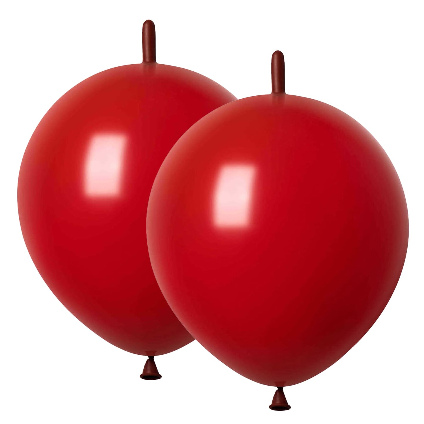 Adido Eva Link Balloons Dark Red 10 Inch Latex Quick Linkale Balloon 80 Pcs For Birthday, Halloween, Christmas, Party Festival D
