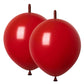 Adido Eva Link Balloons Dark Red 12 Inch Latex Quick Linkale Balloon 80 Pcs For Birthday, Halloween, Christmas, Party Festival D